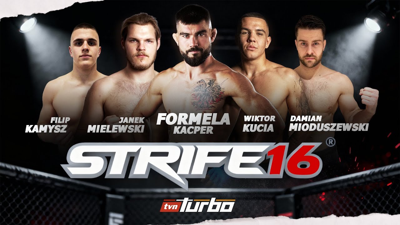 ⚫🔴 GALA MMA STRIFE 16  - PIERWSZE 4 WALKI TYLKO NA YOUTUBE! ⚫🔴