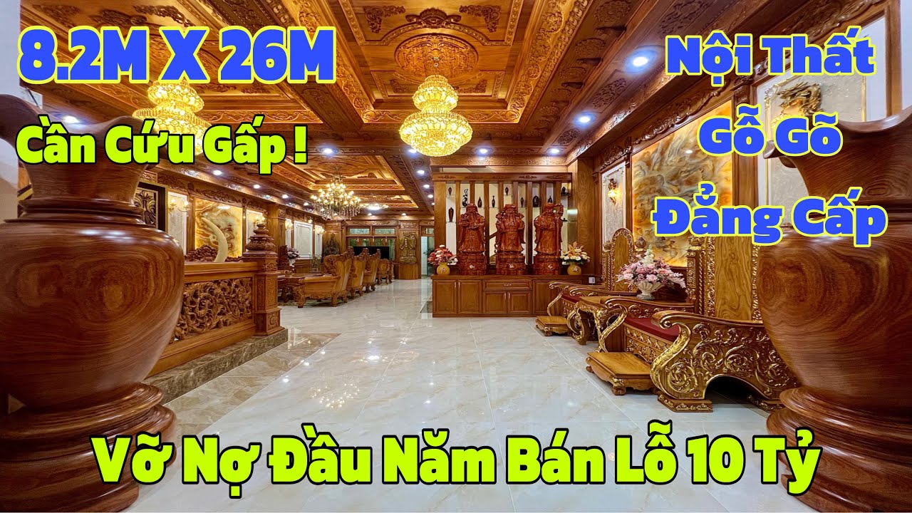 Vỡ nợ đầu năm ! Đại gia Gò Vấp đắng cay bán lỗ 10 tỷ Siêu Biệt Thự Gỗ Quý 8.2x26M tại Phan Huy Ích