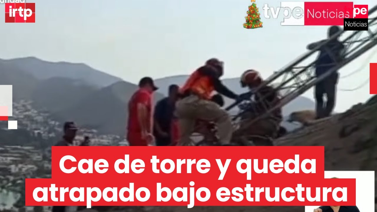 La Molina: rescatan a trabajador tras caer de torre de comunicaciones