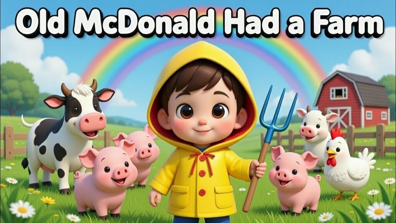 OLD MCDONALD HAD A FARM | kids song | nursery rhymes 