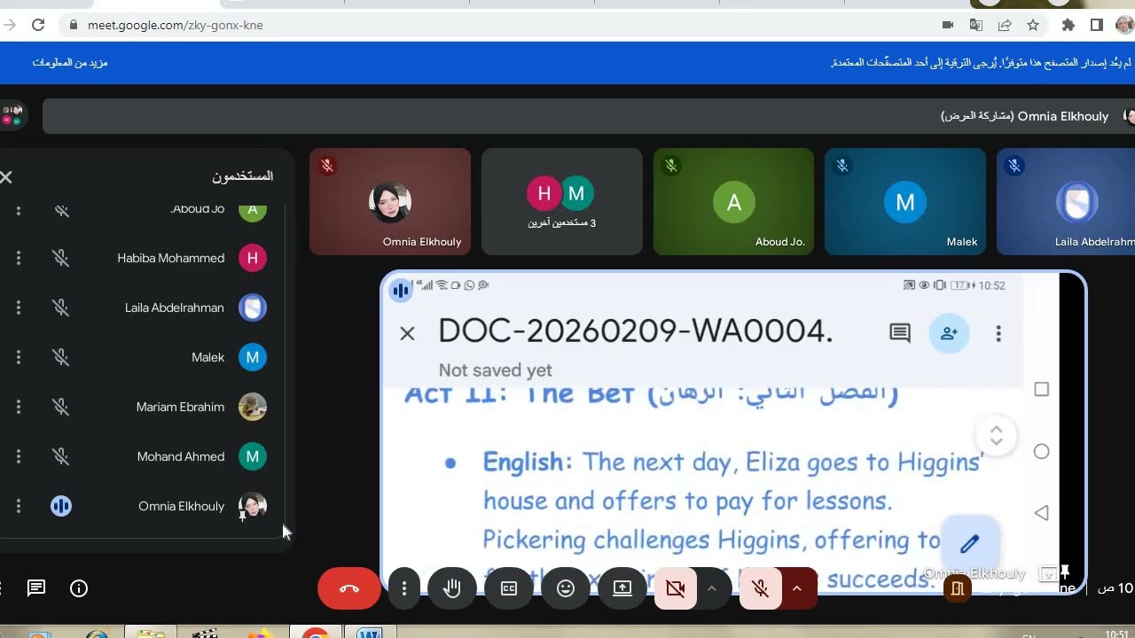 امنية الخولي 1ث هاي ليفيل pygmallion feb9