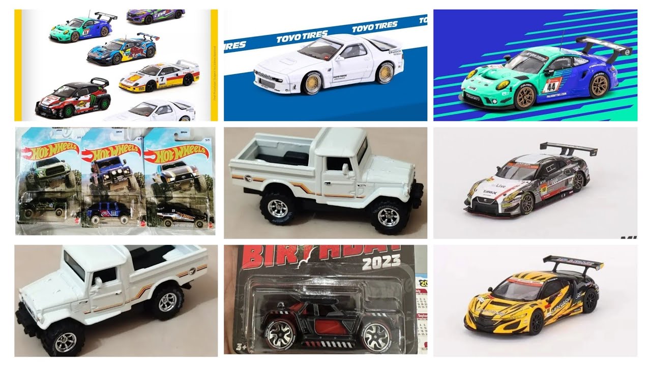 Hot Wheels 2023 K Case Update, T-Hunt Landcruiser, New Hot Wheels Offroad Set, Tarmac Works Update