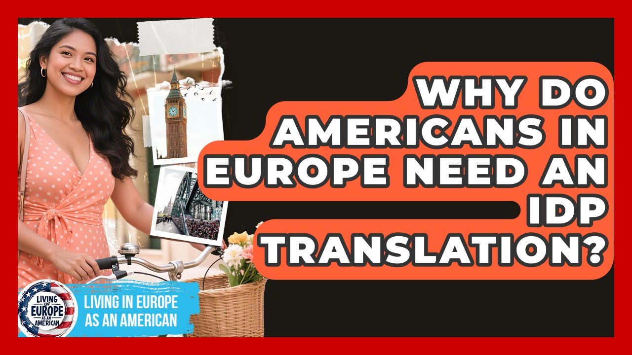 Why Do Americans In Europe Need An IDP Translation? - Living in Europe as an American