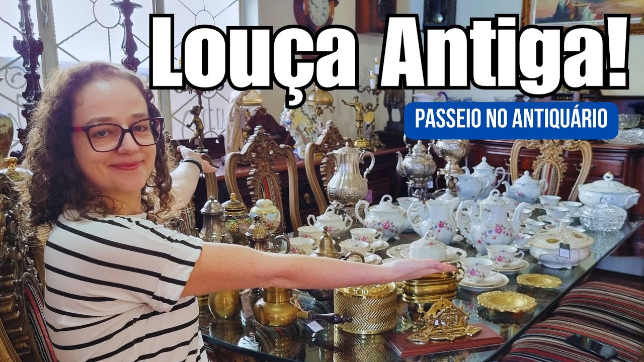 LOUÇA ANTIGA e Muitos OBJETOS DE DECORAÇÃO #antiguidades #antiquario #lojadeantiguidades #mesaposta