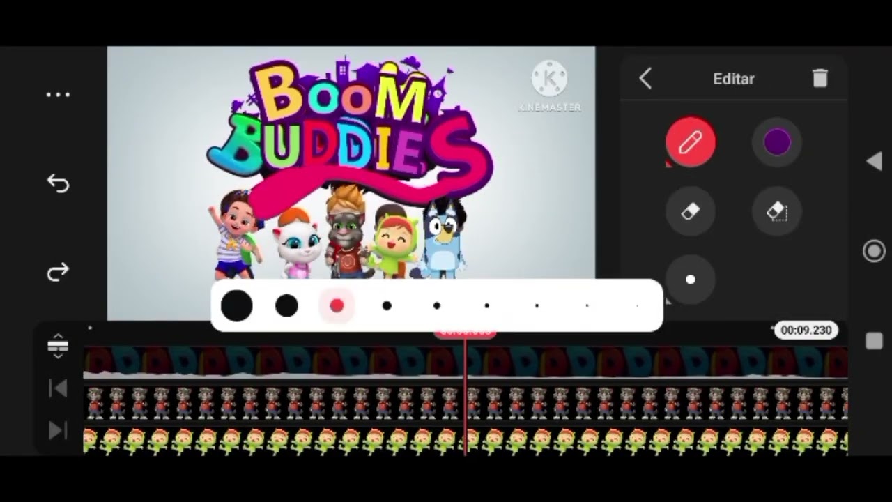 Booms Buddies Logo Remake KineMaster Speedrun Be Like x45 Speed @JJPBR2026