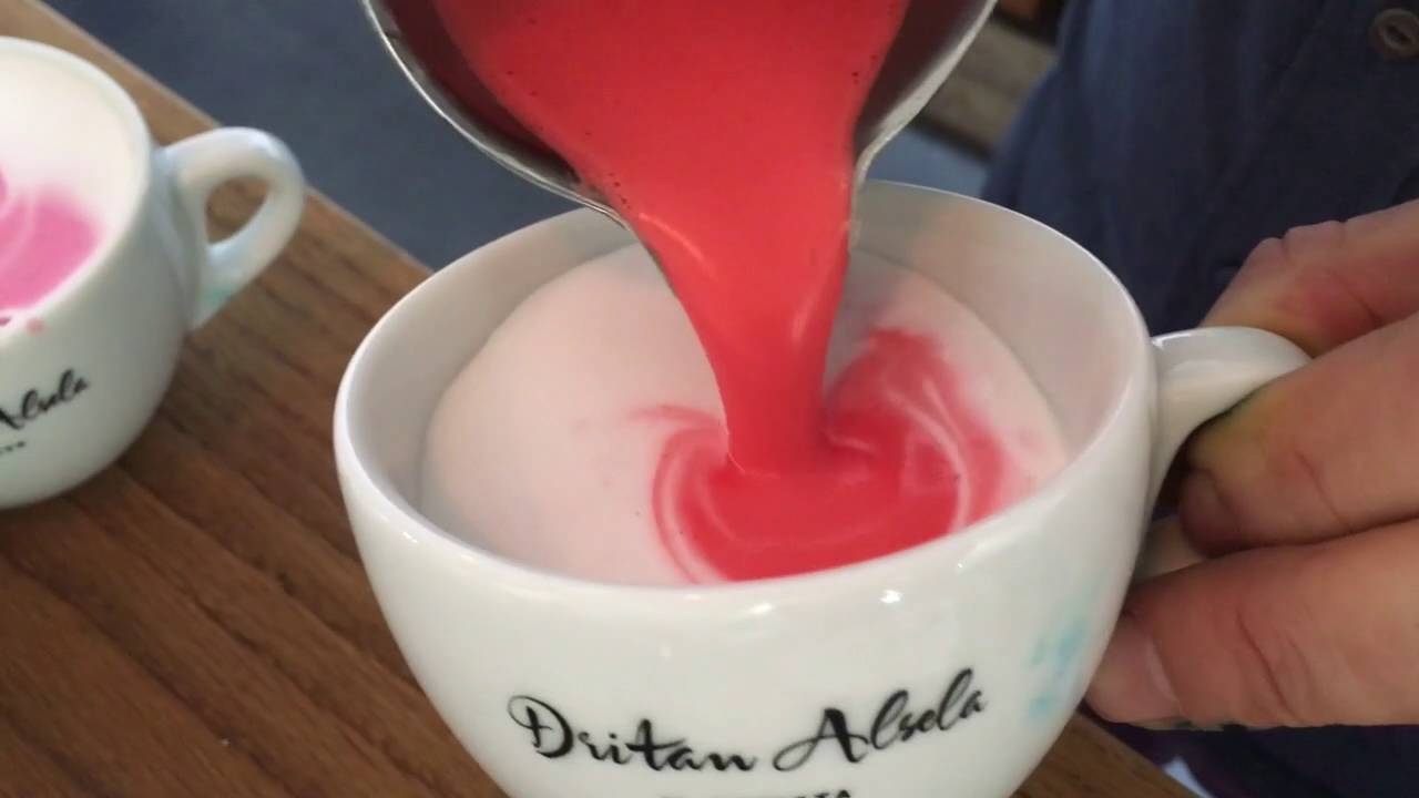 Colored Latte Art