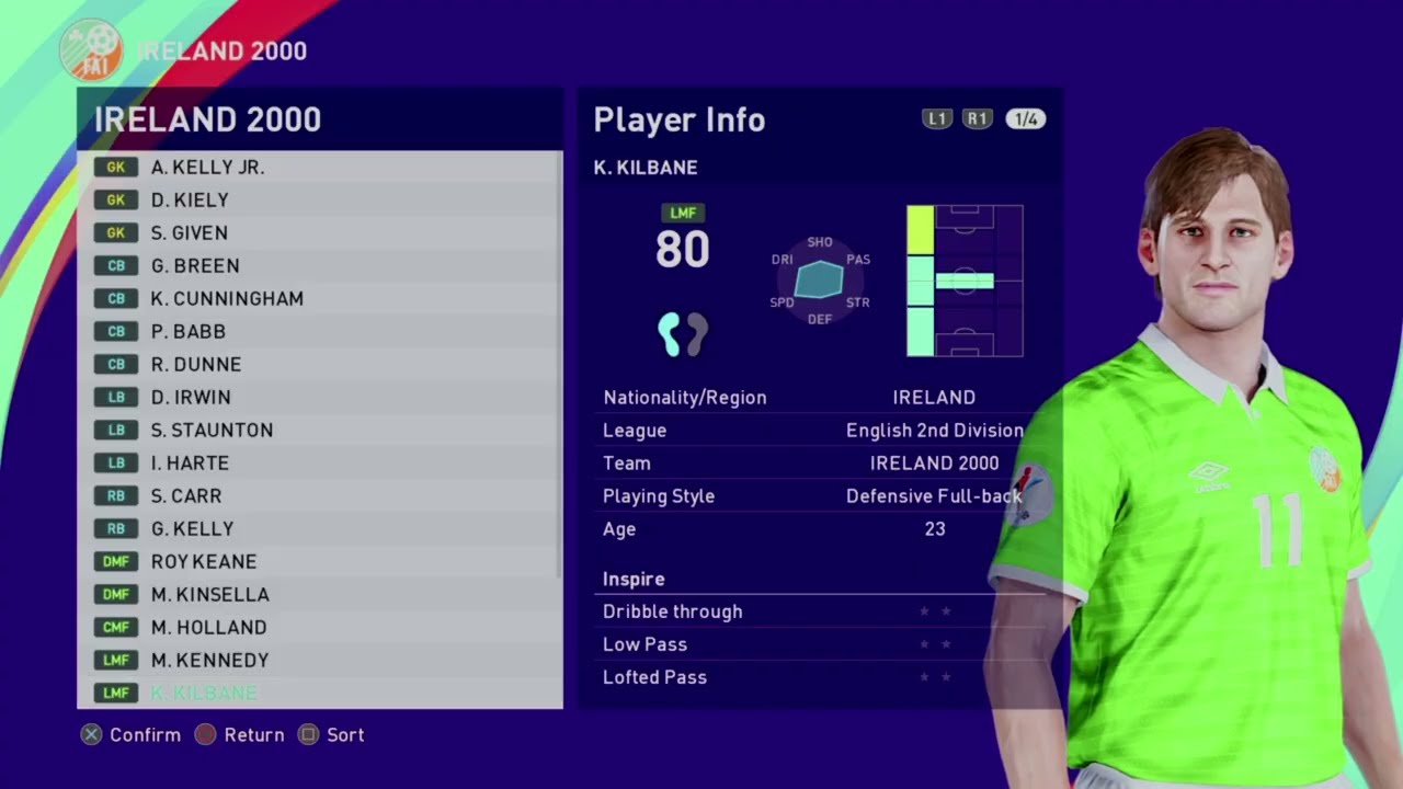 IRELAND 2000 - EURO 2000 BELGIUM/HOLLAND - NOT QUALIFIED - PES 2021 PS4