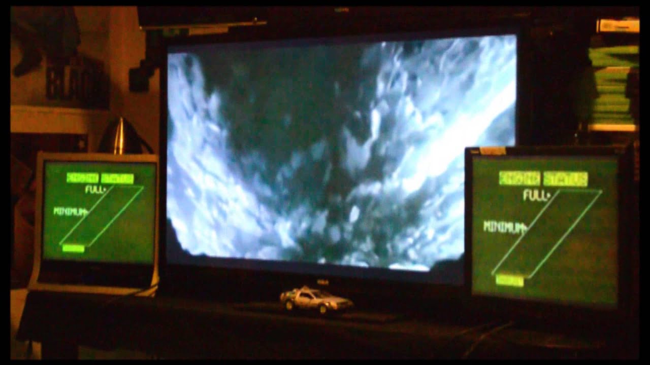 Mutli Monitor Back to the Future the ride