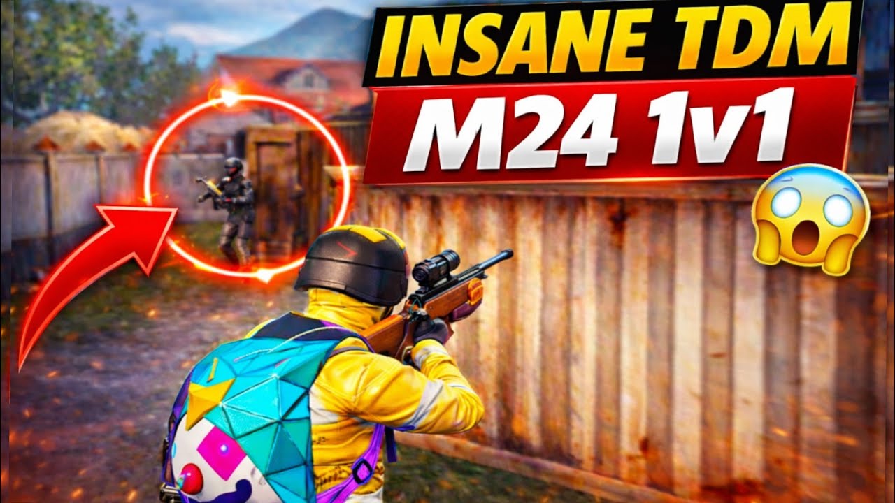 M24 One Shot Kills 😱 | Pro TDM Match PUBG Mob