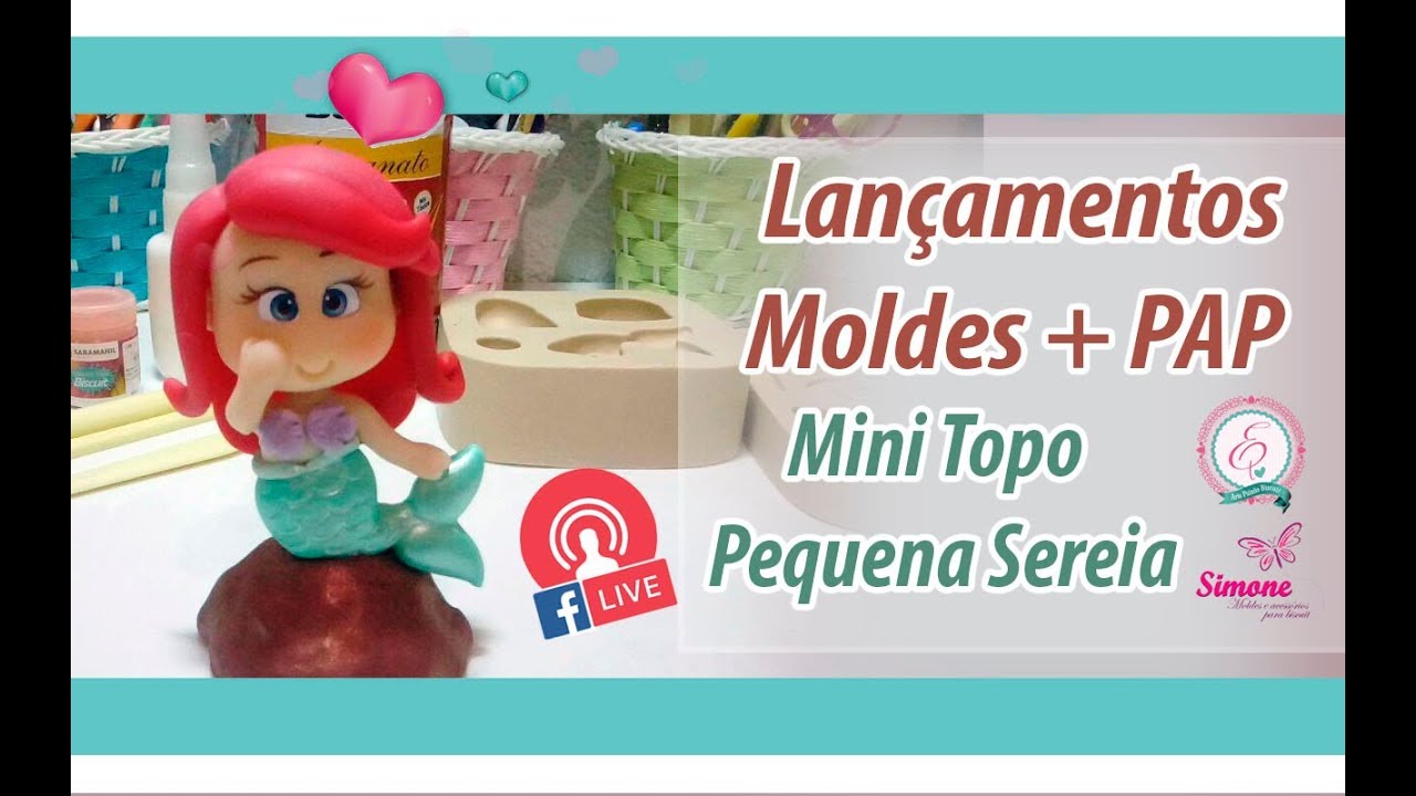 4ª Coleção de moldes SETEMBRO 2017 -  SIMONE MOLDES+ PAP mini topo Ariel -