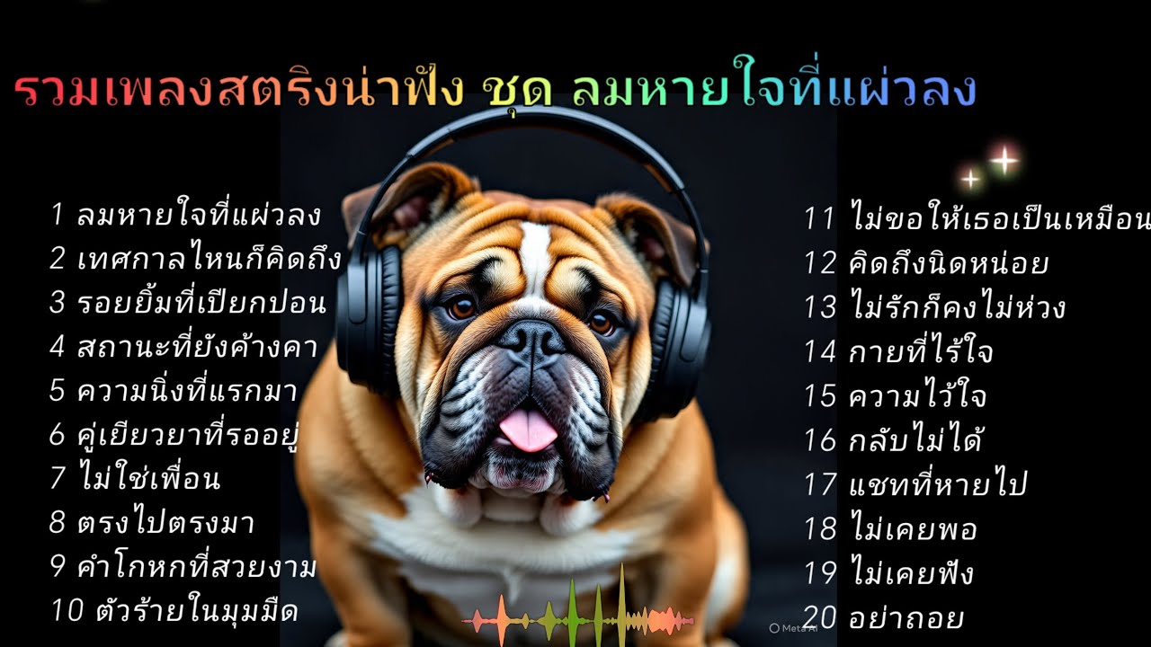 รวมเพลงสตริงน่าฟัง ชุด ลมหายใจที่แผ่วลง 💔
