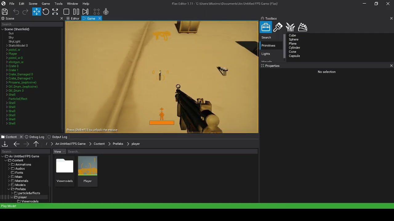 Working on an Inspired HL2 Beta Game (Flax Engine)