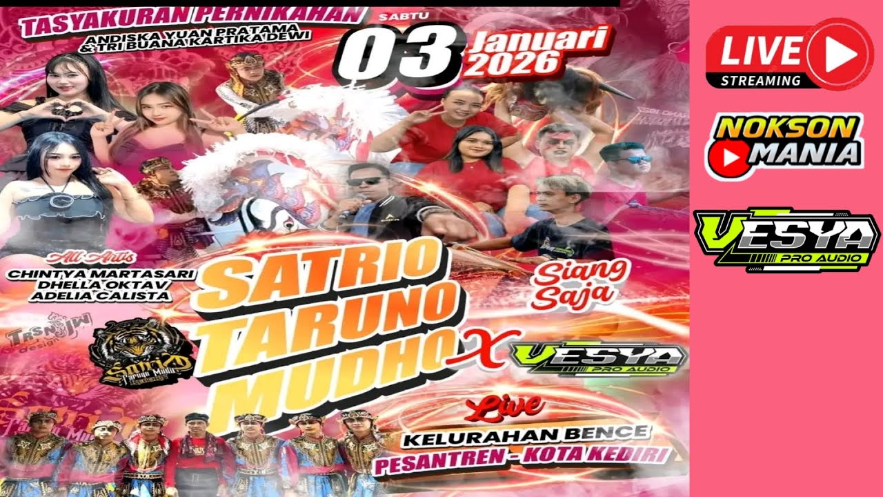 Live Jaranan SATRIO TARUNO MUDHO Live Bence Pesantren Kediri VESYA AUDIO