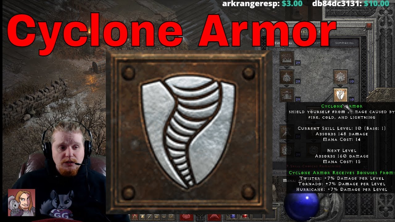 D2R Abilities & Skills - Cyclone Armor (Druid)