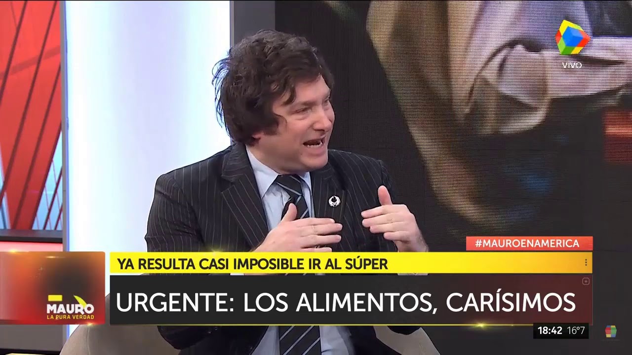 Javier Milei con Mauro Viale: 