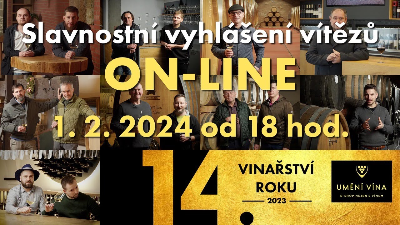 VINAŘSTVÍ ROKU 2023 a UMĚNÍ VÍNA – slavnostní vyhlášení vítězů