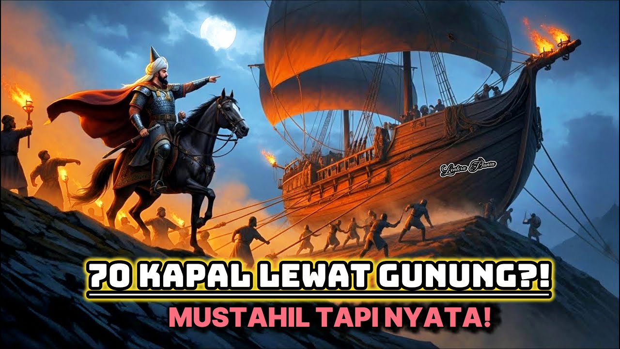 DUNIA TERKEJUT! Al-Fatih Pindahkan 70Kapal Lewat Gunung Dalam Satu Malam!