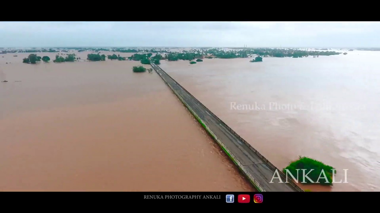 ANKALI-MANJARI BRIDGE FLOOD 2019 | TEASER | CAPTURED HISTORICAL MOMENT | RENUKA PHOTOGRAPHY ANKALI