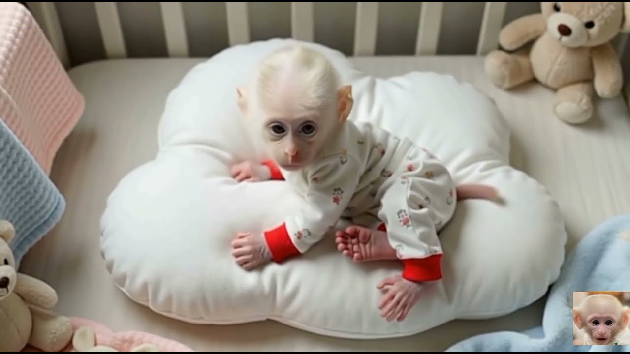 My Baby Monkey Woke Up Cr--ying..Then This Happened 😭🍼