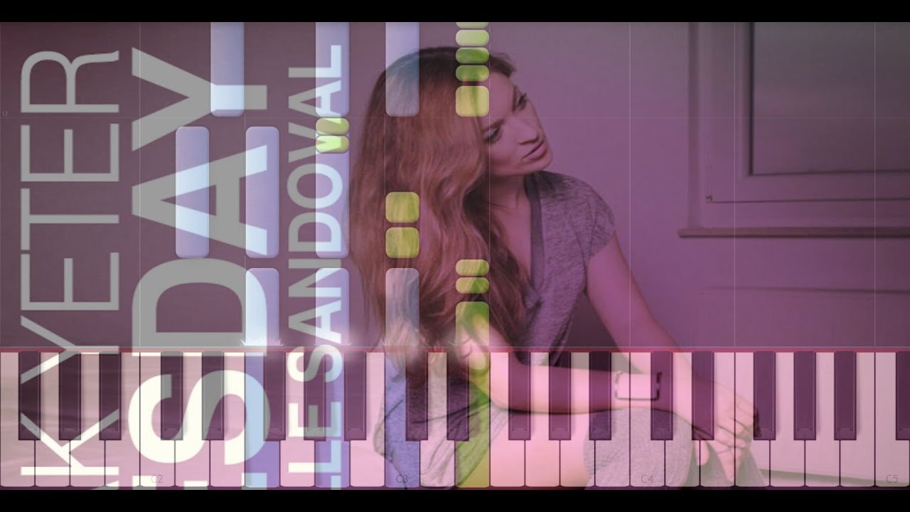 Burak Yeter feat. Danelle Sandoval - Tuesday (Synthesia Piano Tutorial)