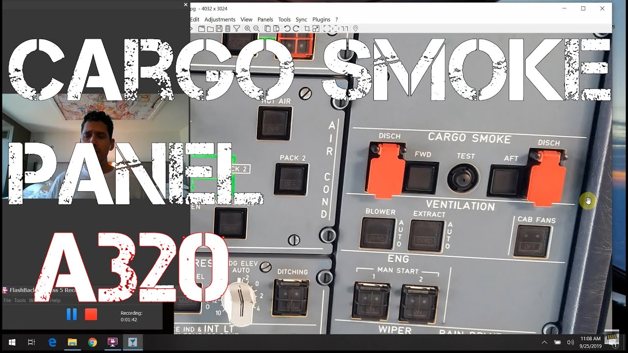 Airbus A320 Cockpit Tour: #30 - Cargo Smoke Panel: What do all those buttons do?!