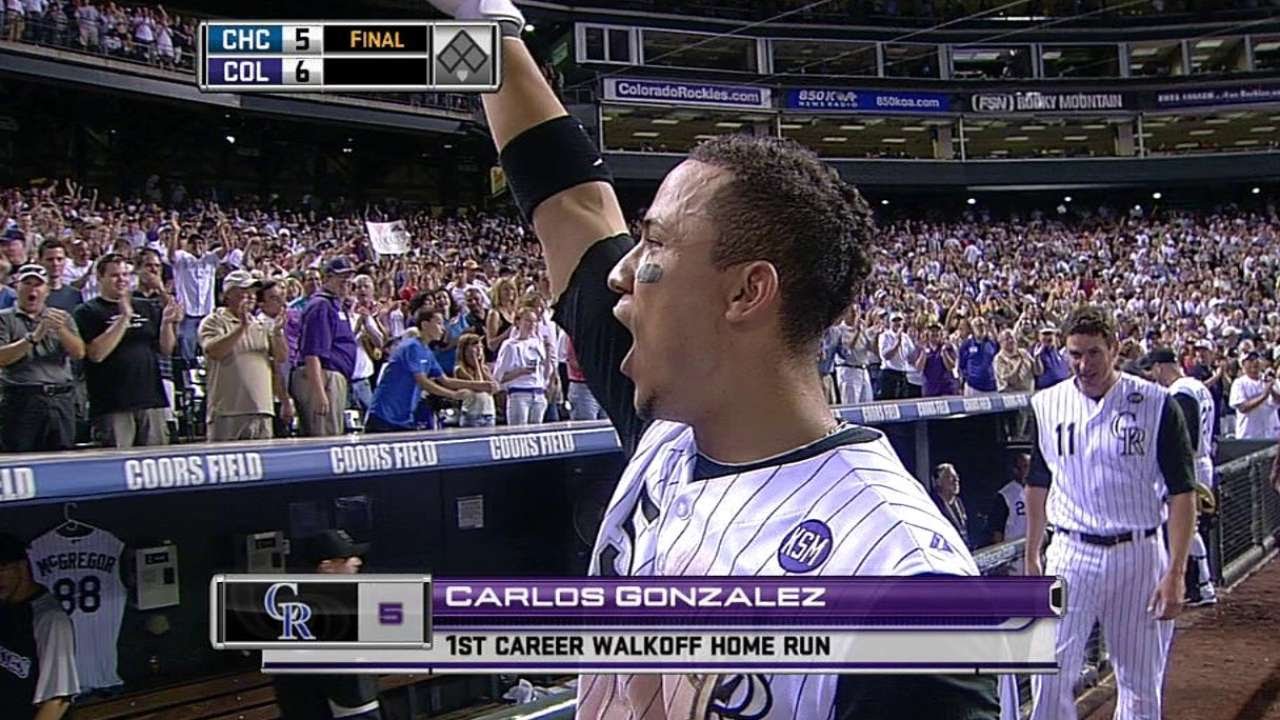 Gonzalez wins the game with a blast to right