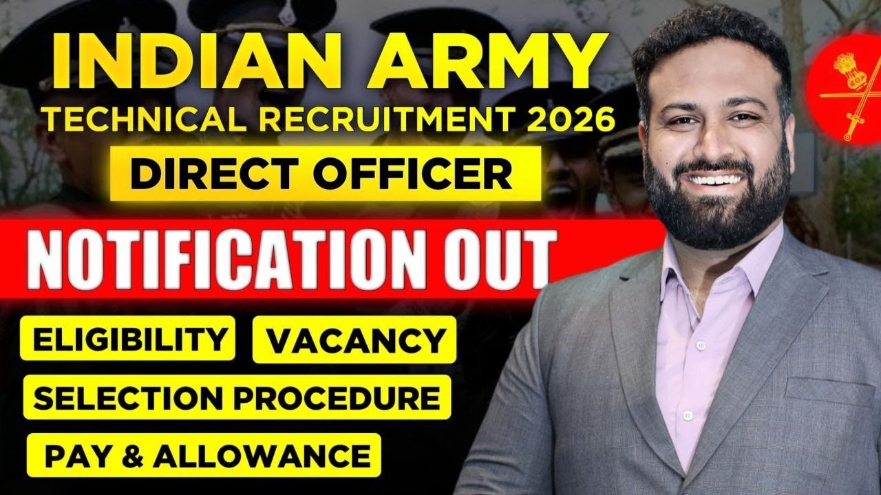 Indian Army Technical Recruitment 2026 🚨 Direct Officer Entry | Check Eligibility, Vacancy & Pay