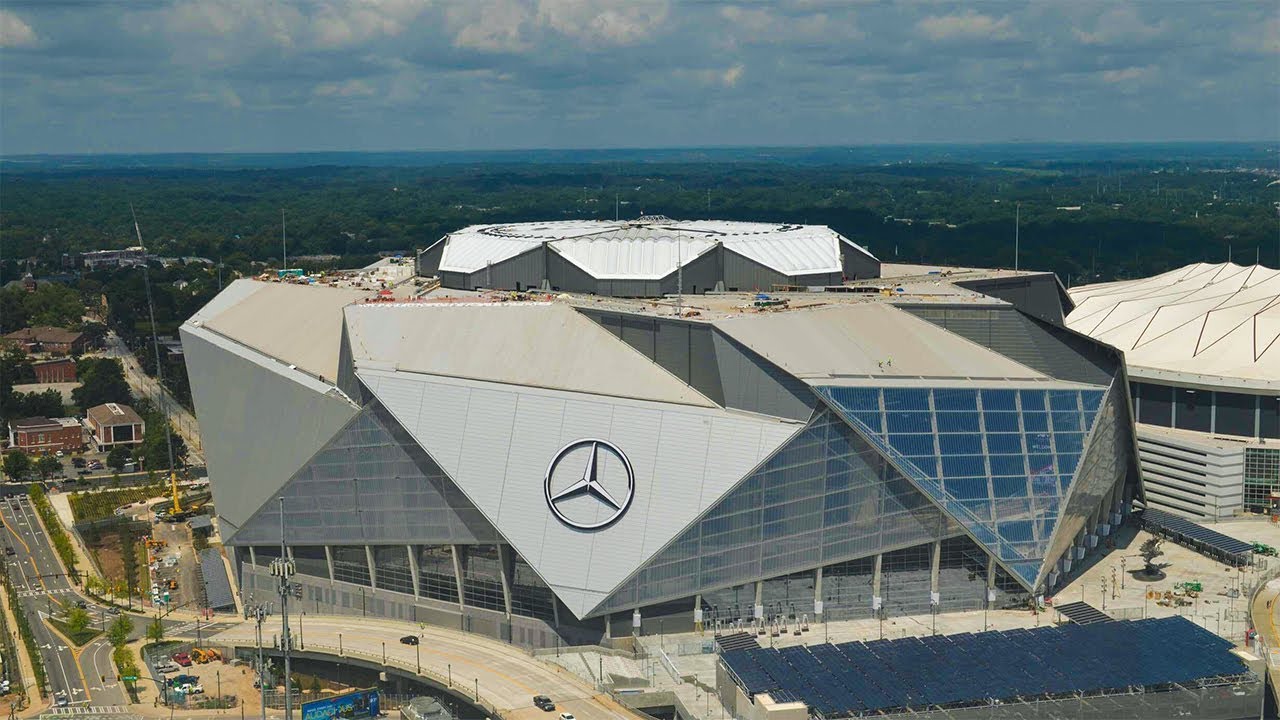 Mercedes-Benz Stadium Construction Time-Lapse - August 2017