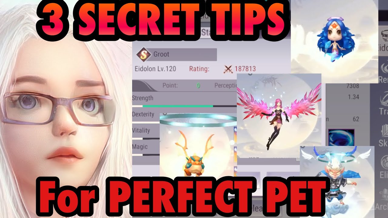 3 SECRET TIPS TO GET THE PERFECT PET GROWTH REROLL  AERIOLA GOBLIN MONKEY SIREN PERFECT WORLD MOBILE