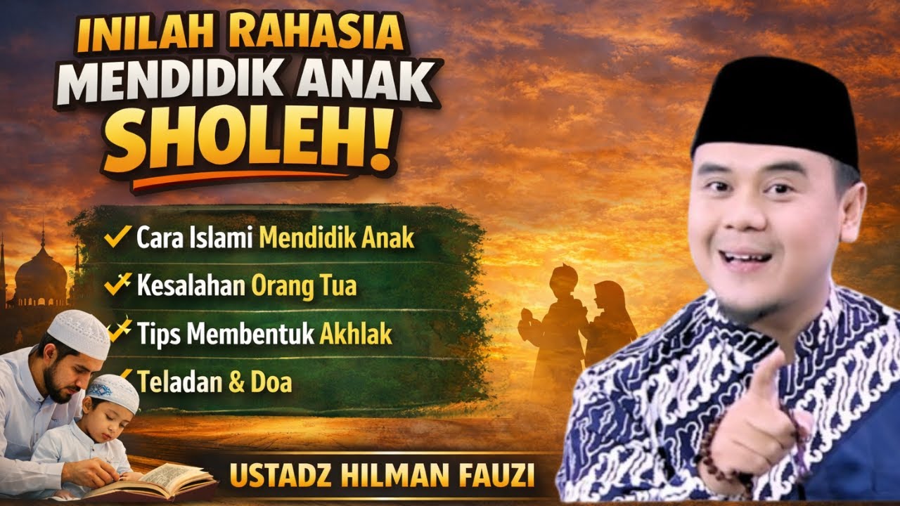 INILAH RAHASIA MENDIDIK ANAK JADI GENERASI SHOLEH (Orang Tua Wajib Tau!) USTADZ HILMAN FAUZI