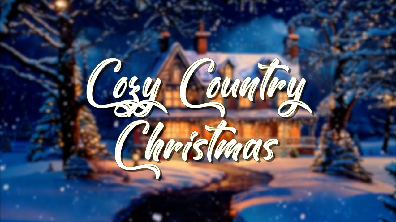 Cozy Country Christmas | 8 Hrs of Festive Music and Snowy Scenes for Relaxation and Harmony