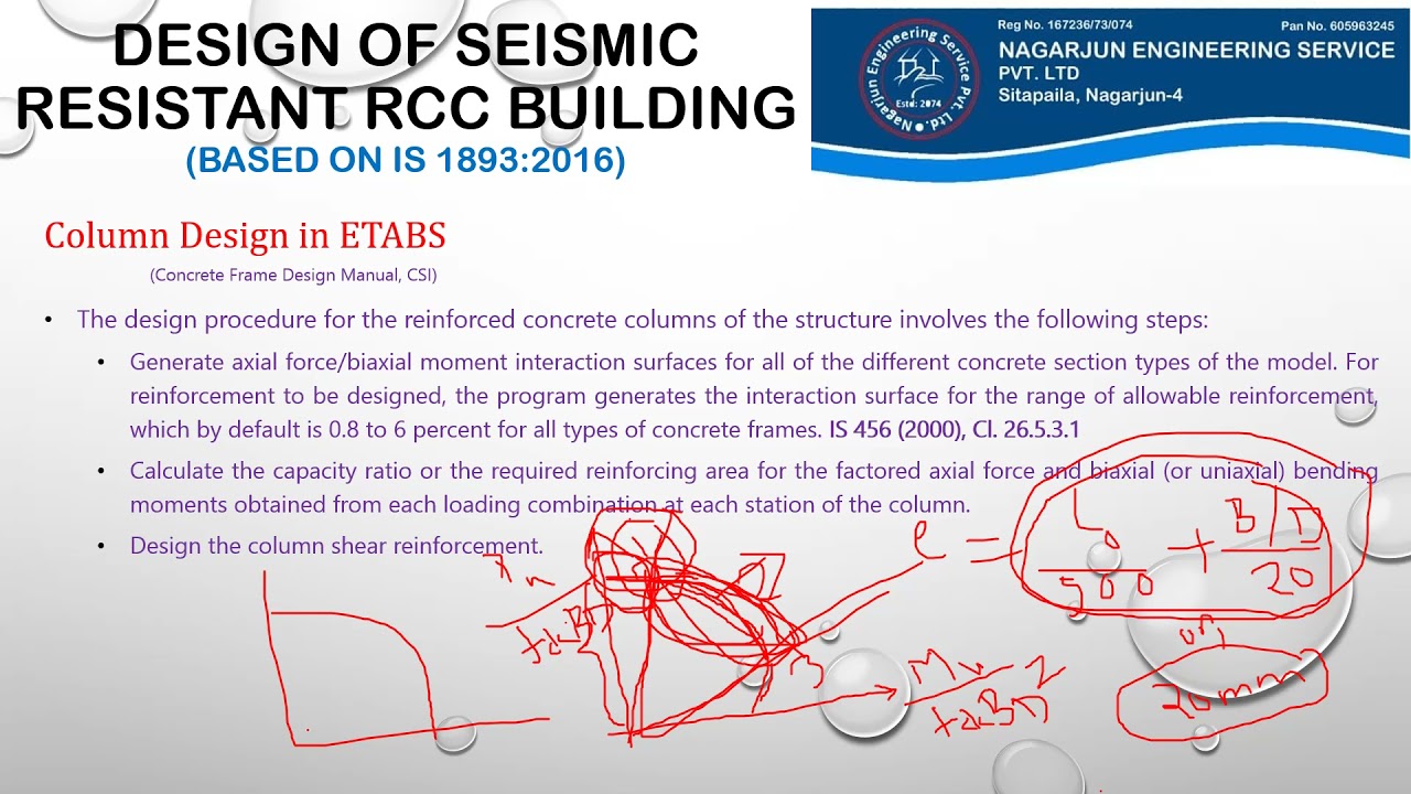 Lecture-8: Design of Columns in ETABS (Seismic Resistant Design of RCC Residential Building )