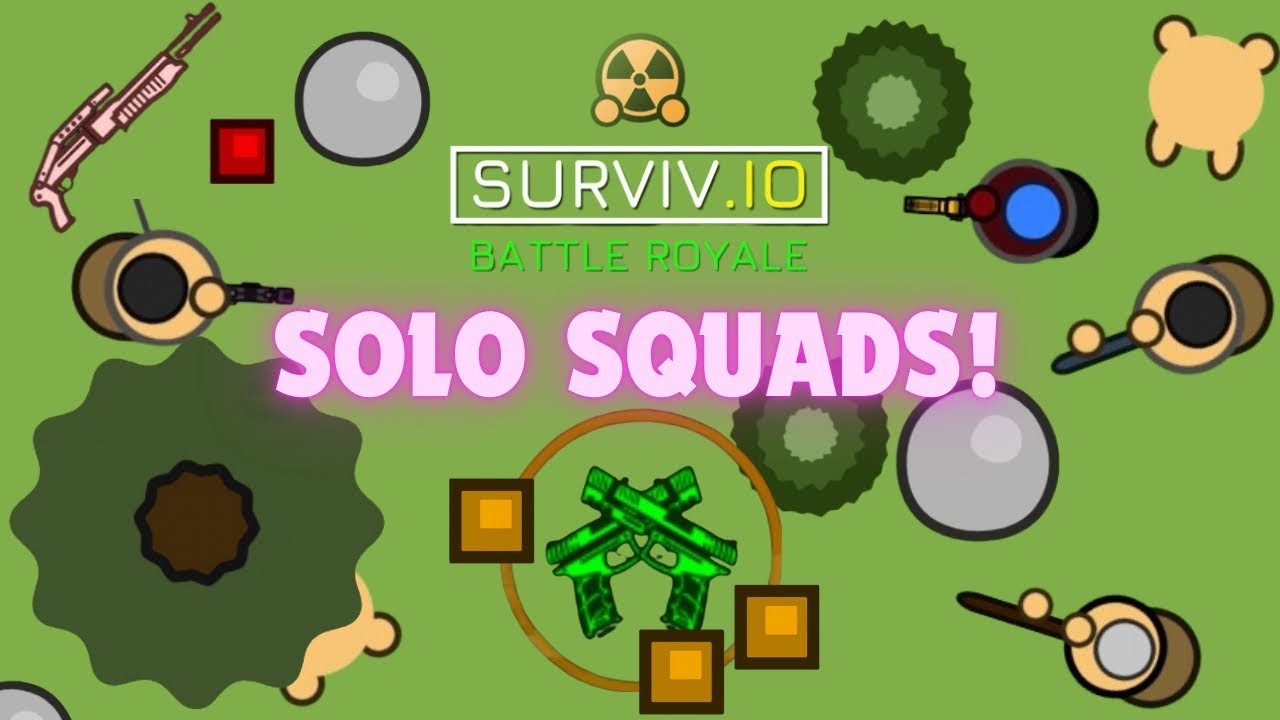 DOMINATING PLAYERS in SOLO SQUADS! Surviv.io
