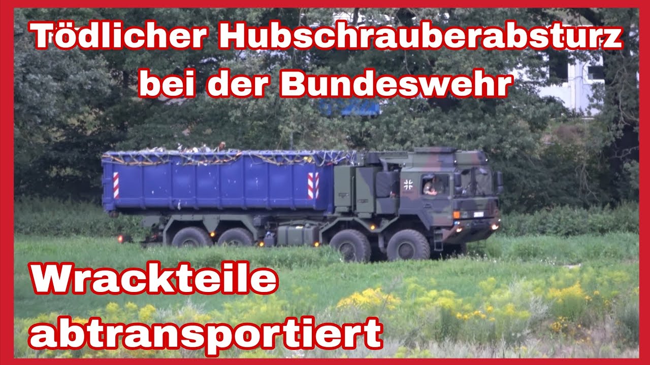 ❌️Nach Hubschrauberabsturz in die Mulde in Grimma🆘️WRACKTEILE DURCH BUNDESWEHR ABTRANSPORTIERT🚁