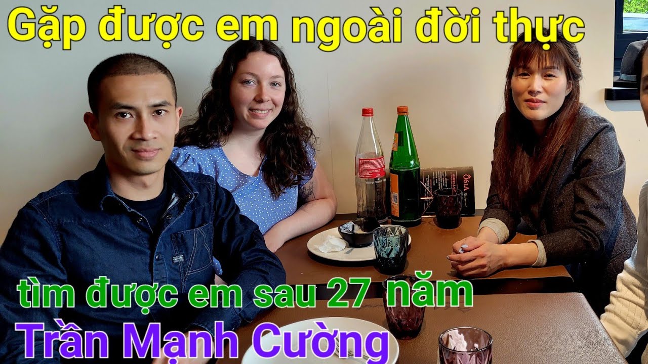 Ăn trưa cùng Trần Mạnh Cường dạy em nói tiếng Việt tặng mẹ