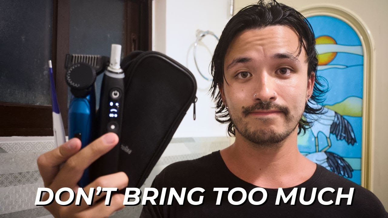 An extreme minimalist, 10 item Toiletry Bag for an One Bag Life