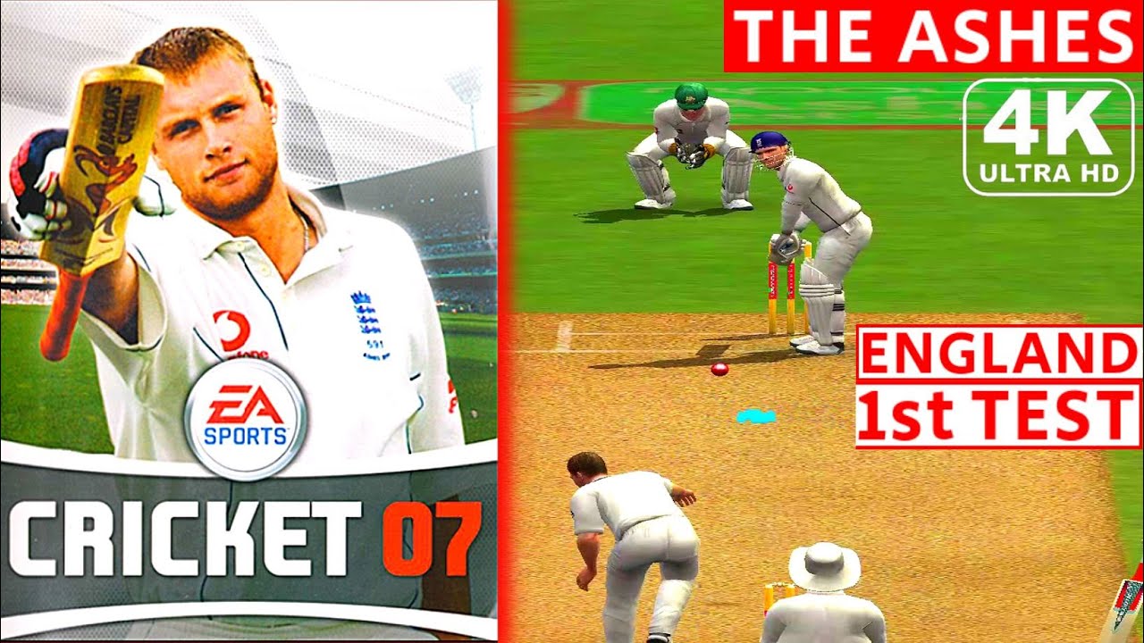 EA Sports Cricket 07 The Ashes England 1st Test PC Gameplay Kevin Pietersen 50 runs 4K Ultra HD