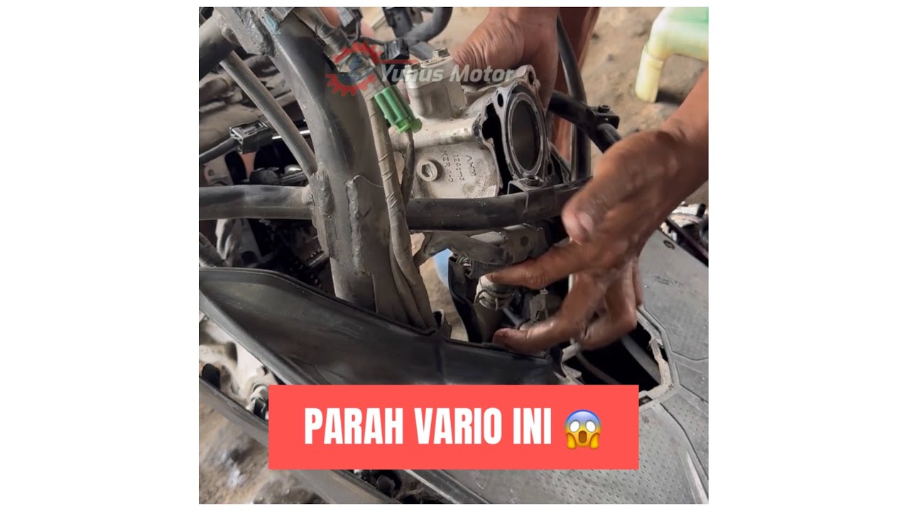 Parah vario ini, cuma gara2 lupa ganti oli mesin kasar dan ngebul putih