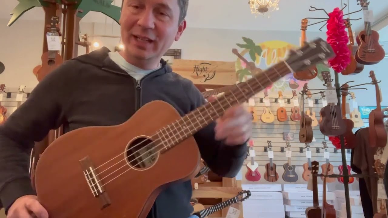Ohana BK-35 Solid Mahogany Baritone Ukulele Demo/Review at Aloha City Ukes