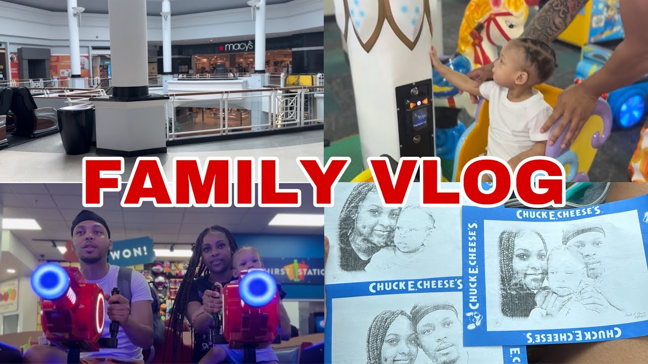 CHUCK E. CHEESE| SHOPPING| FAMILY VLOG