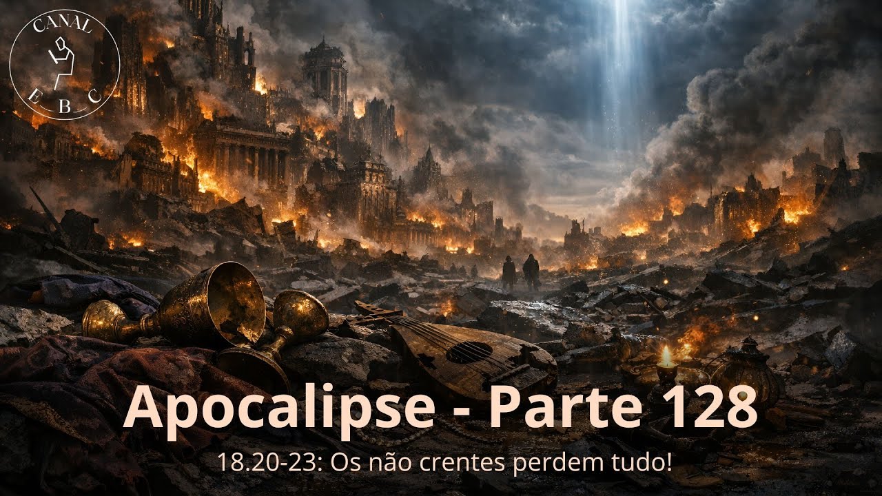 Apocalipse Parte 128 - Os não crentes perdem tudo! - (Ap 18.20-23)