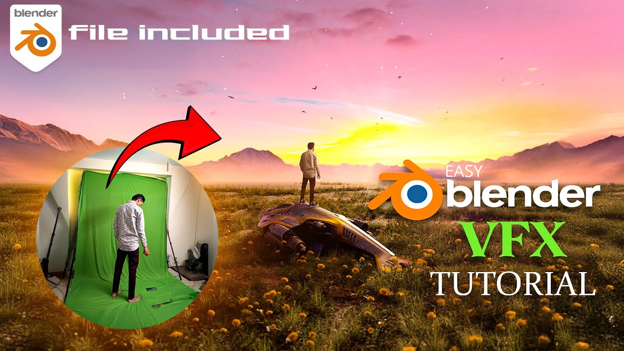 How To Create VFX Like This | Blender VFX Tutorial | Green Screen Tutorial |