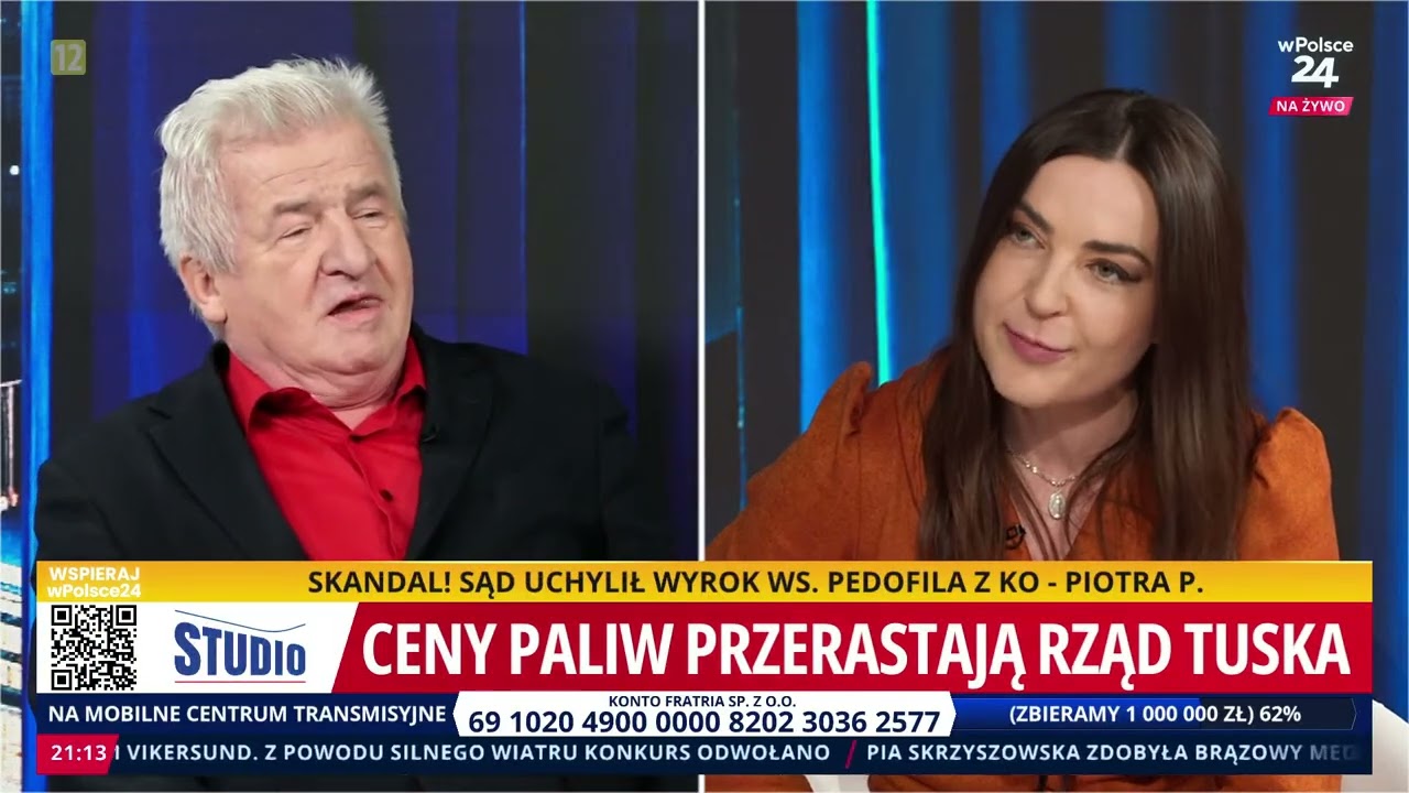 Rząd Tuska bezradny wobec cen paliw! Studio Magdaleny Og&oacute;rek
