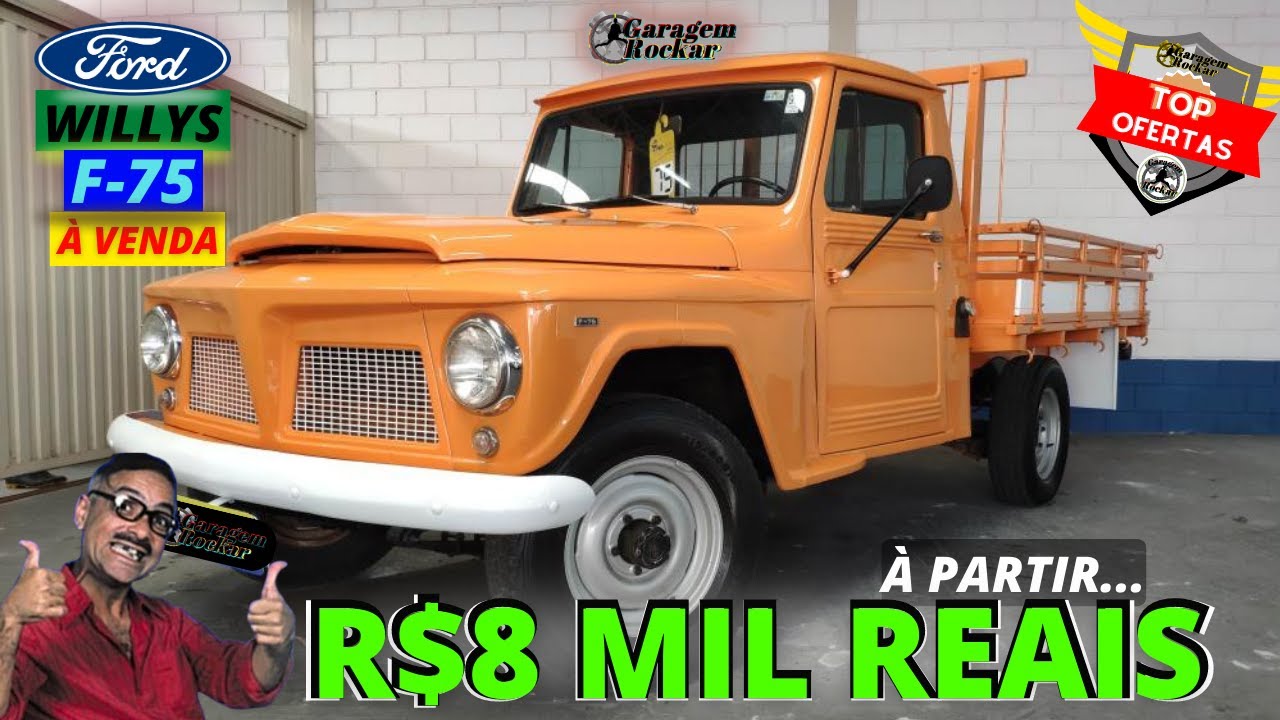 PICK UP Jeep Willys FORD F75 a venda [À PARTIR DE 8 MIL REAIS!] Top Ofertas Rockar! #fordf75 #f75olx