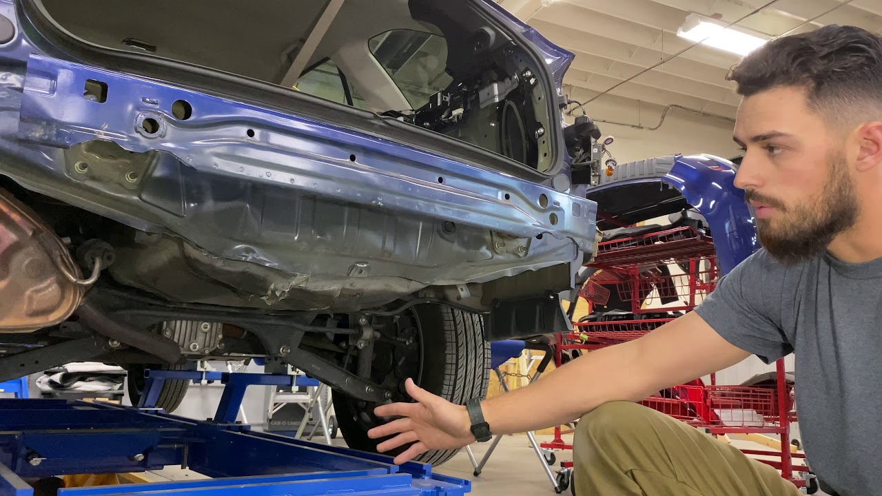 Finding hidden damage in collision repair.