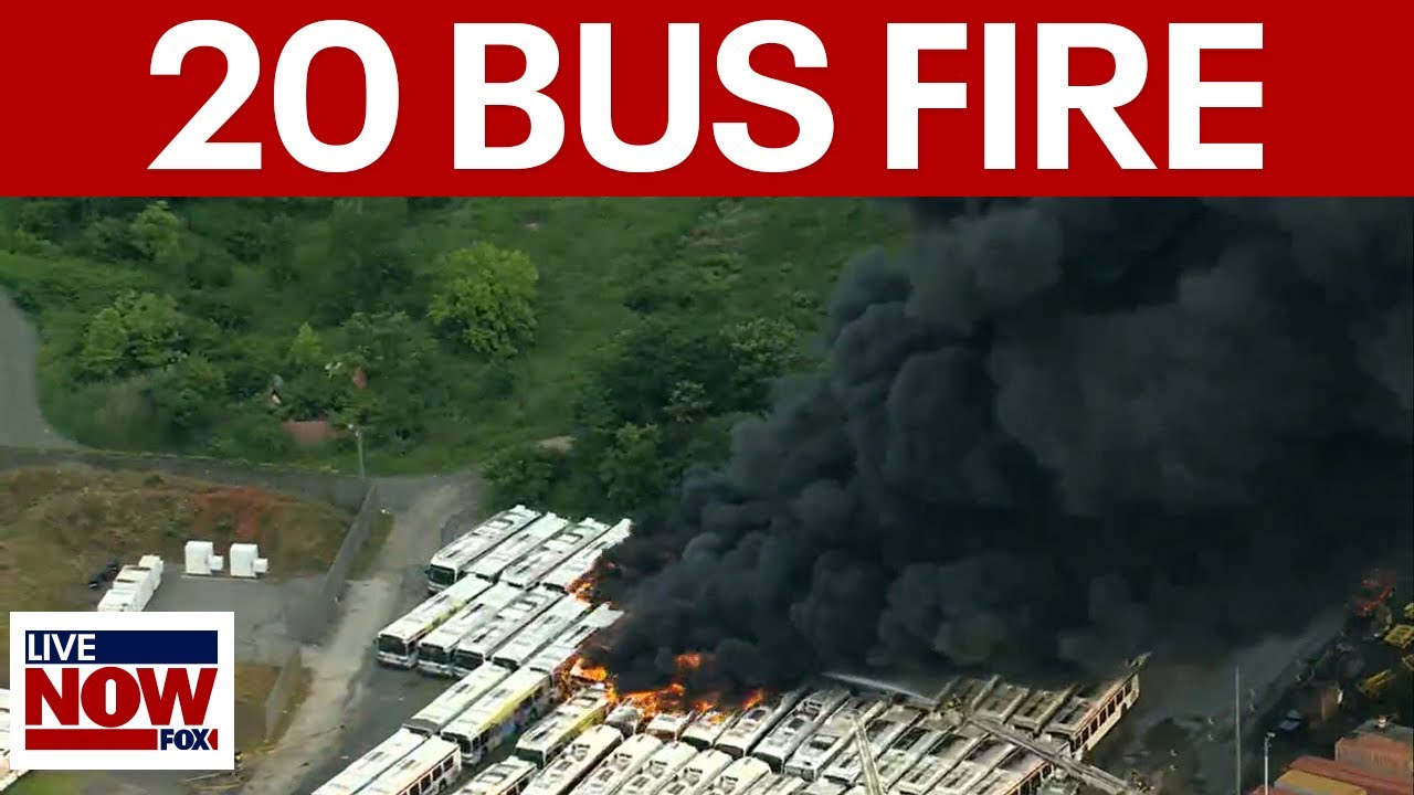 VIDEO: 20 SEPTA buses catch fire in Philadelphia