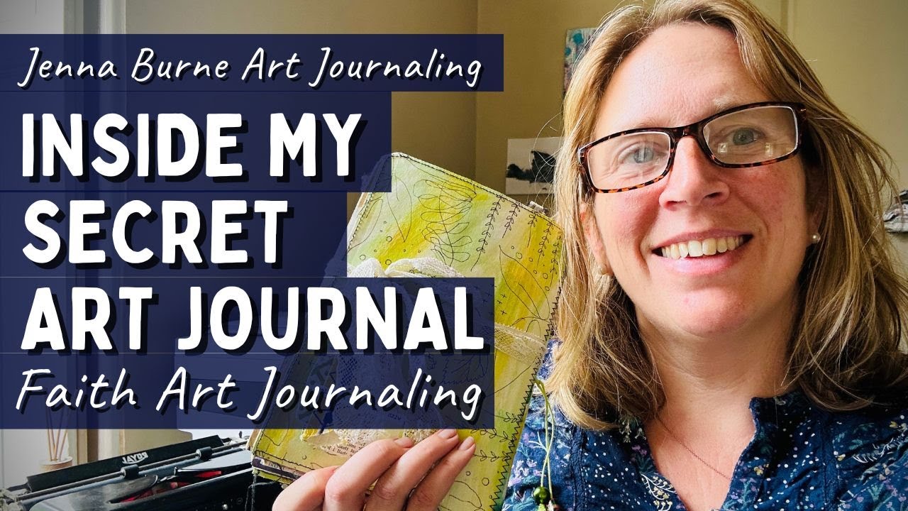 Inside my secret art journal - Flip through - Faith art journaling.