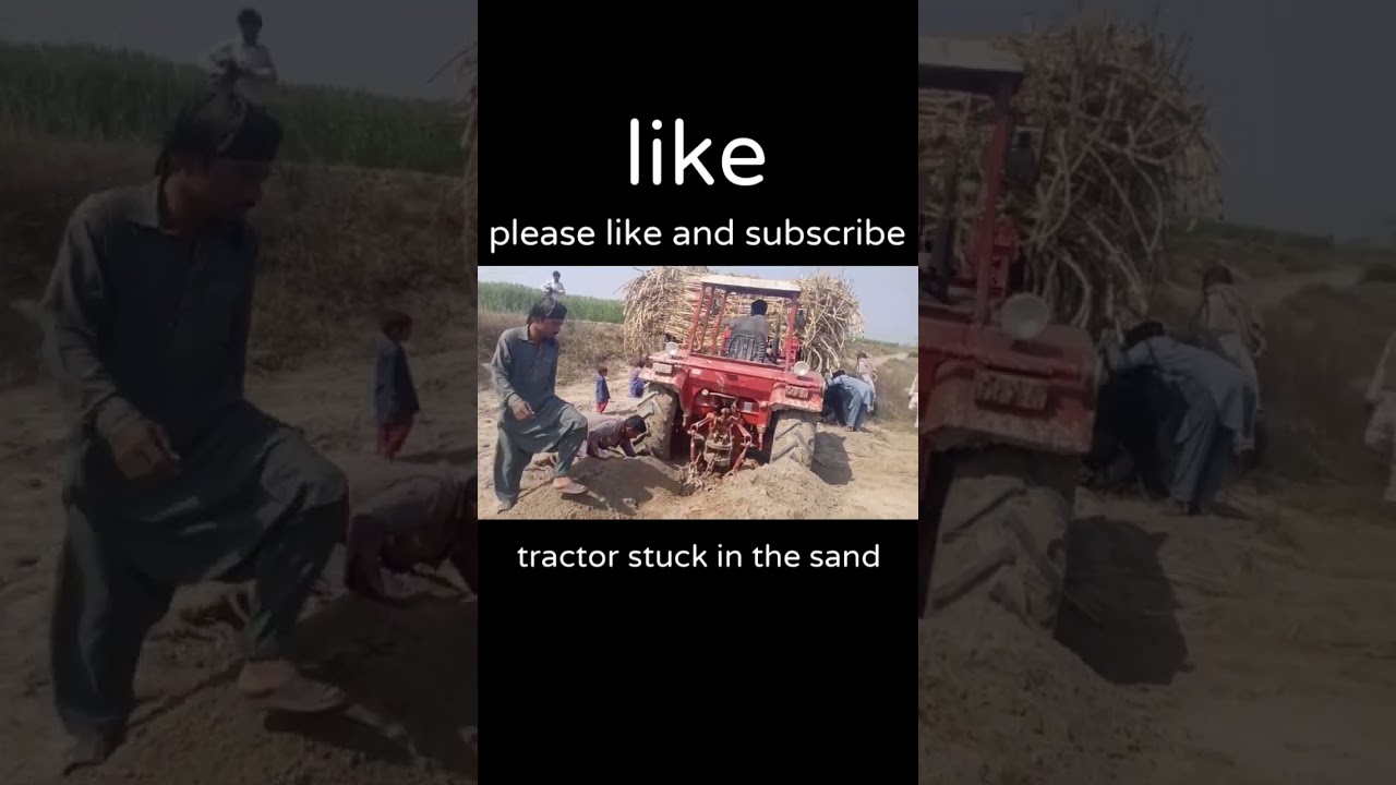 tractor stuck in the sand #shortvideo #shortvideo #bestinformation #tractor