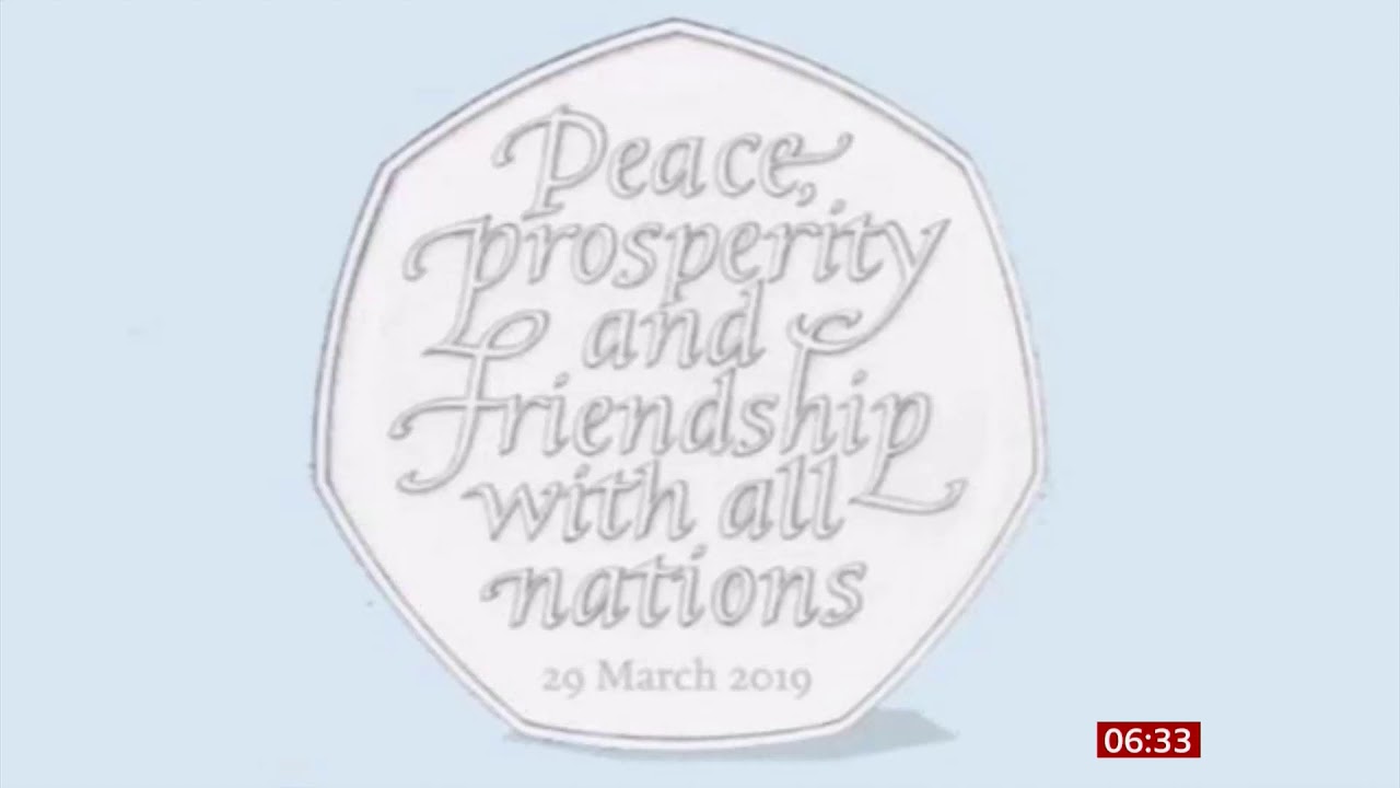 50p Brexit coin planned (UK) - BBC News - 11th August 2019