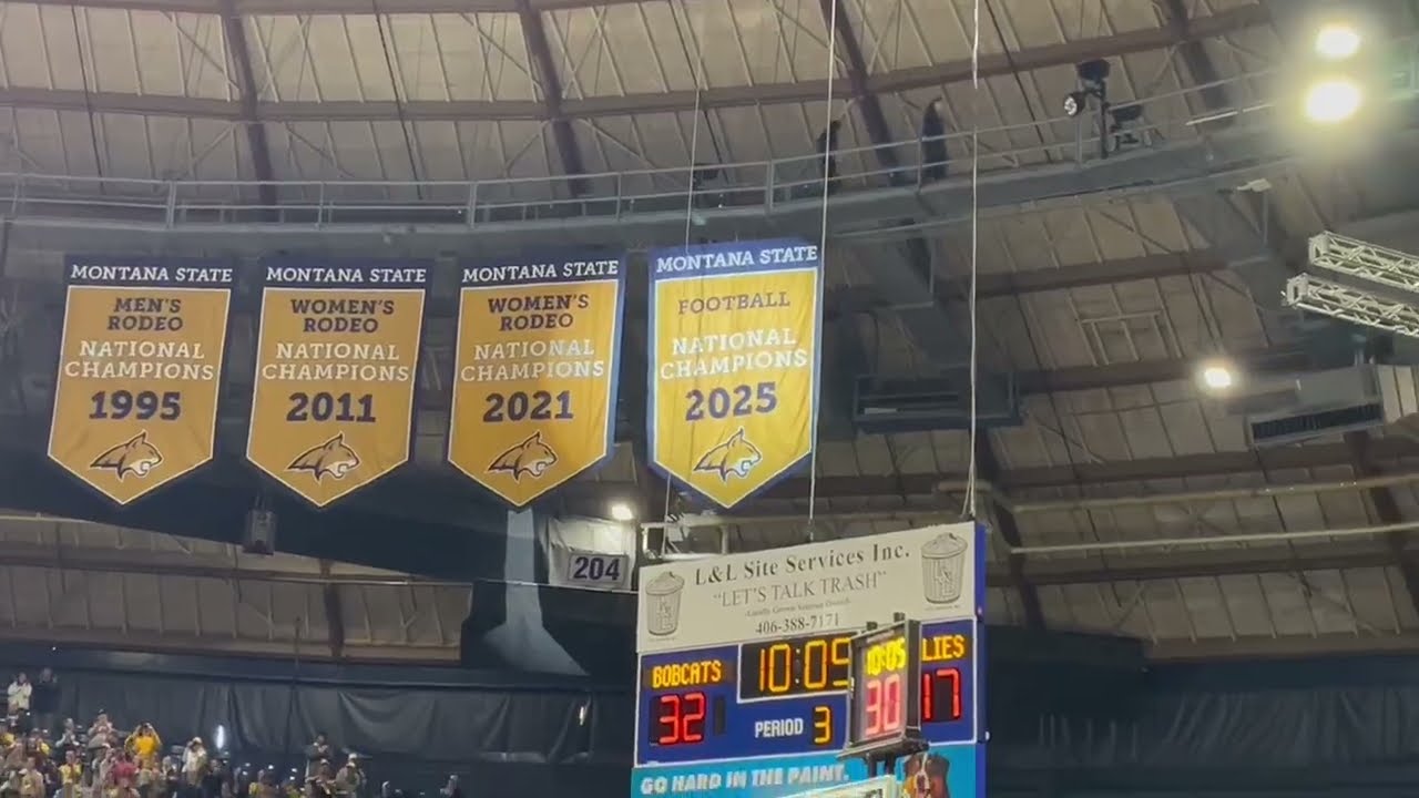 Montana State's Big Sky, FCS title banners unveiled